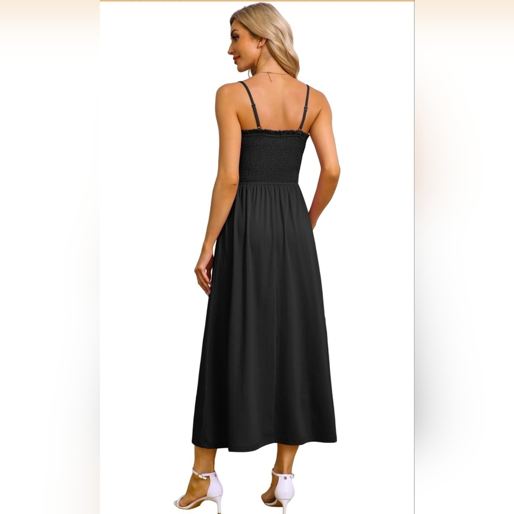 Elegant Black Maxi Dress - Picture 5 of 5